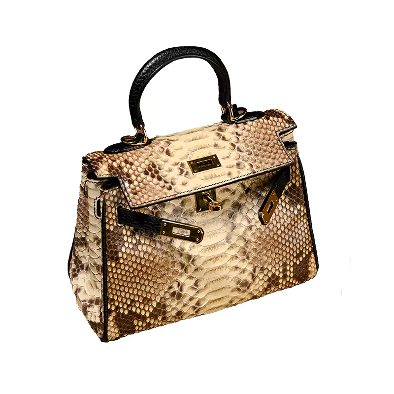 Kelly Bag z hadej kože